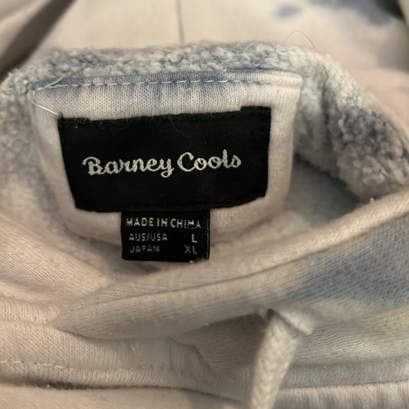 EUC B Cools Barney Cools Men’s Script Rainbow tie died Hoodie Sweatshirt large - Picture 4 of 6